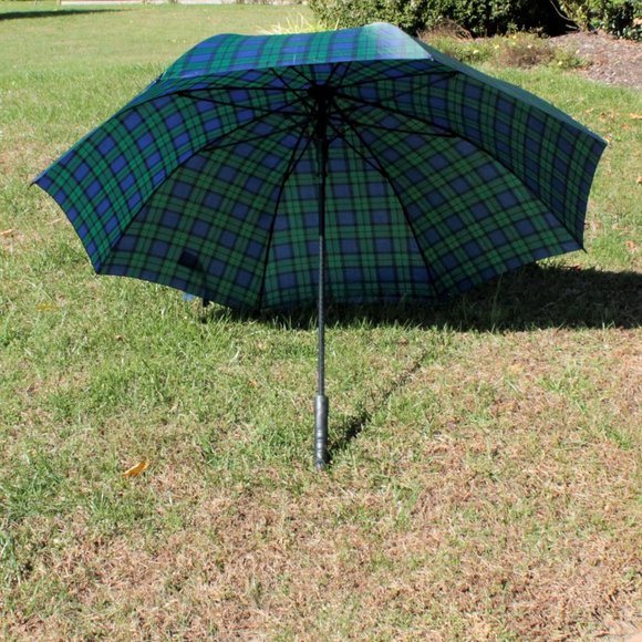 New Tartan Golf Umbrella Scotland Black Watch Plaid Large - Picture 8 of 12